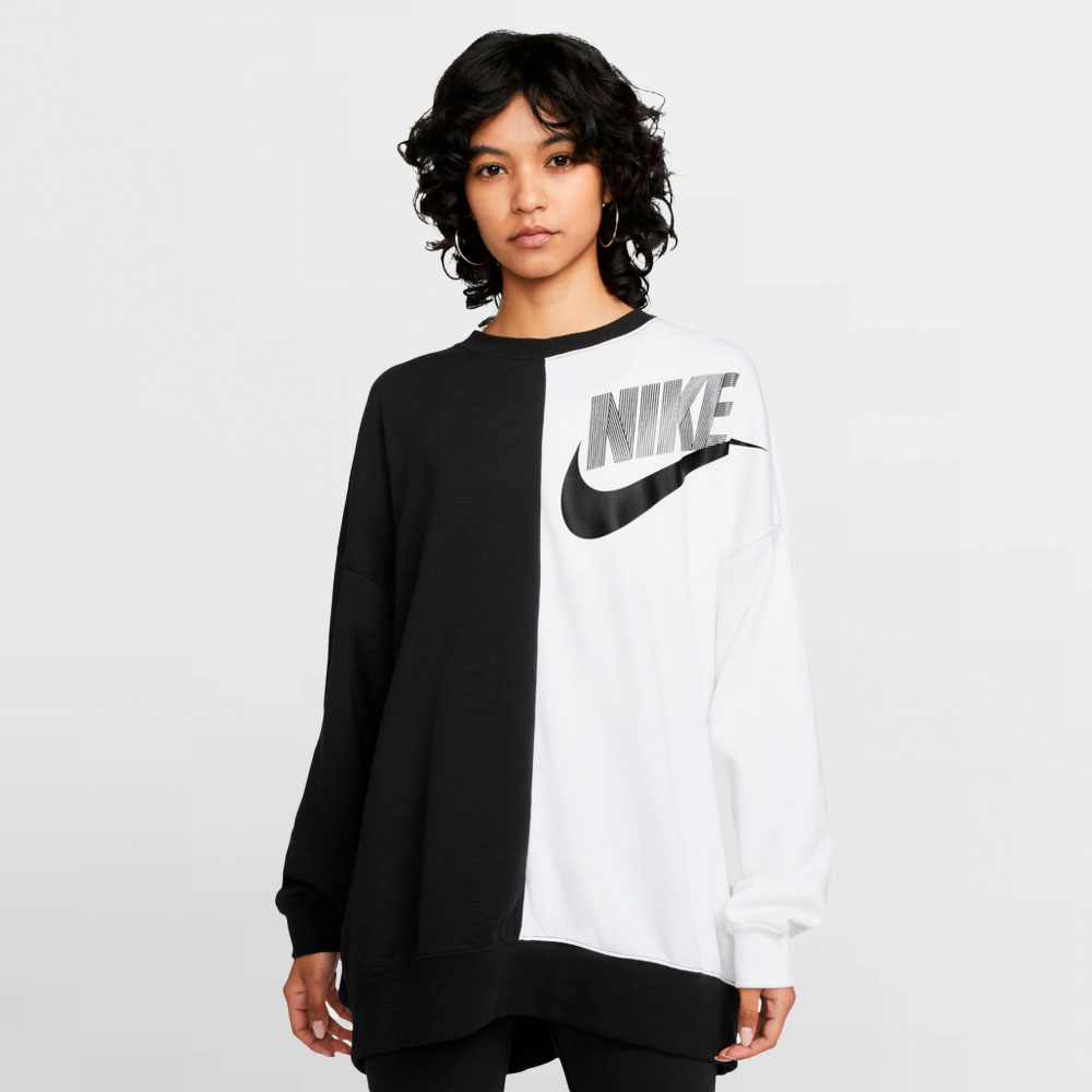 NIKE SUDADERA W. NSW FT FLC OOS CREW - DV0328 010