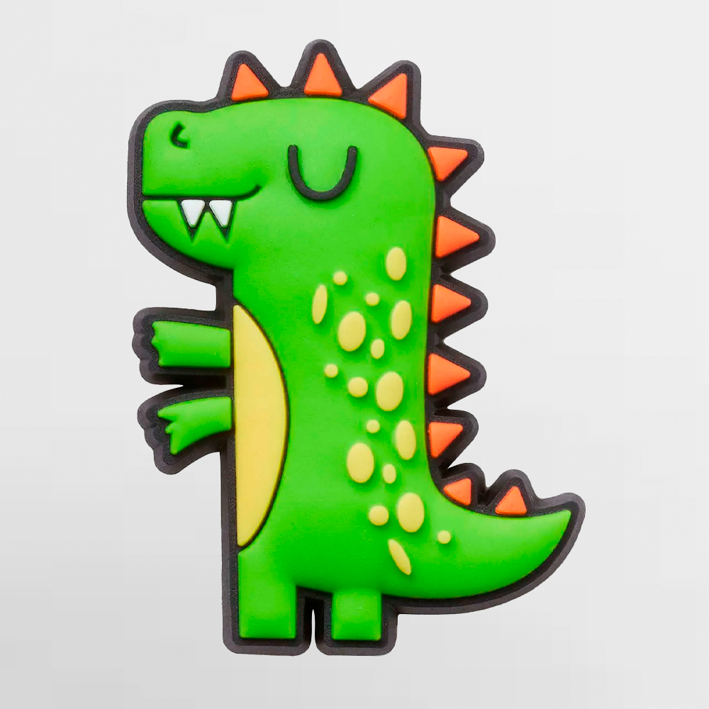 CROCS PIN GREEN DINO - 10009429