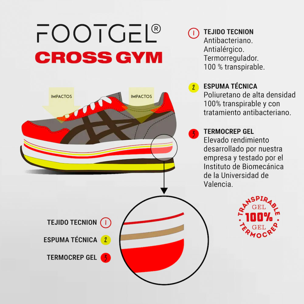 FOOTGEL PLANTILLA FOOTGEL CROSS GYM - 8800