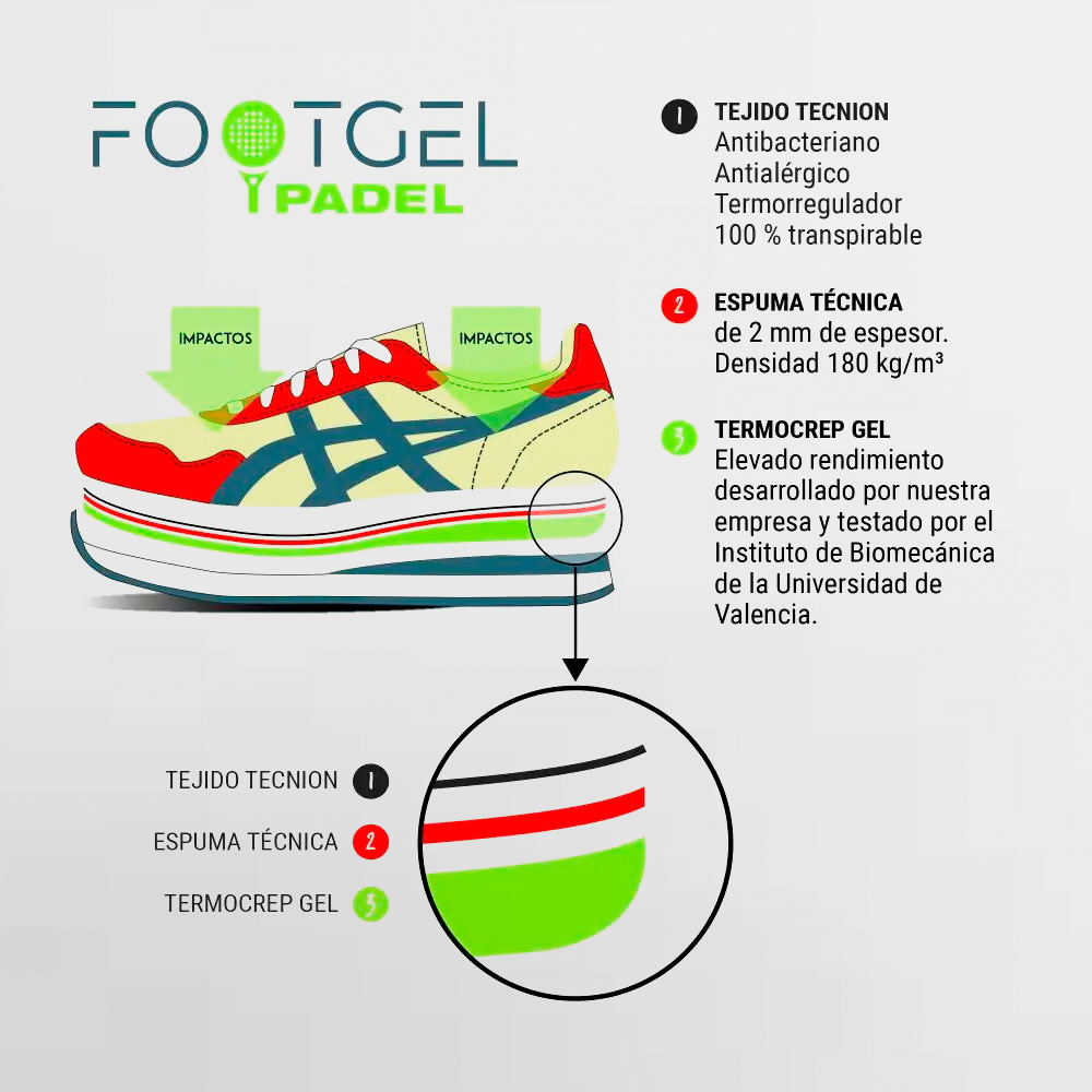 FOOTGEL PLANTILLA FOOTGEL PADEL - 7600