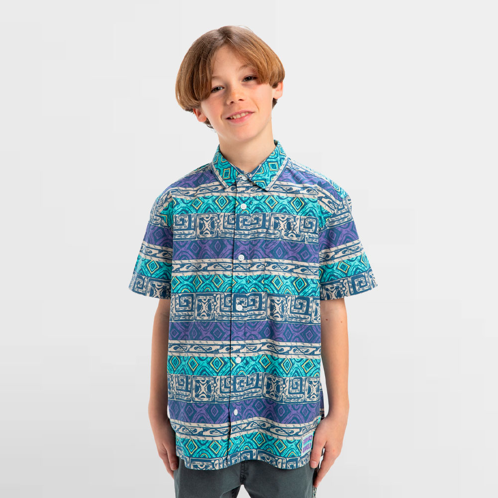 QUIKSILVER CAMISA K. GLOBAL HEAT SS - EQBWT03403 BGH6