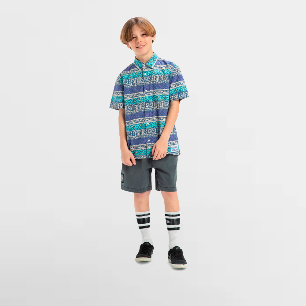 QUIKSILVER CAMISA K. GLOBAL HEAT SS - EQBWT03403 BGH6