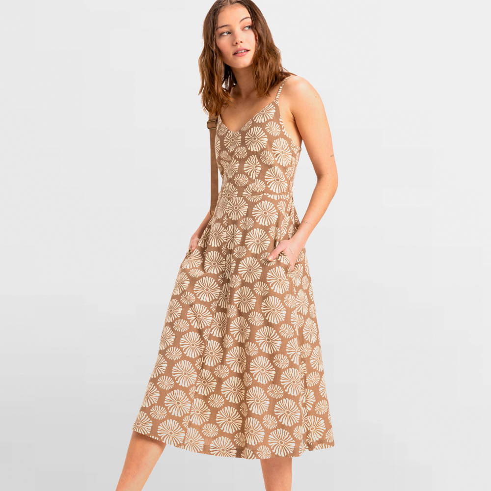ROXY VESTIDO W. ISLAND GLOW MIDI DRESS - ERJWD03861 CZU5