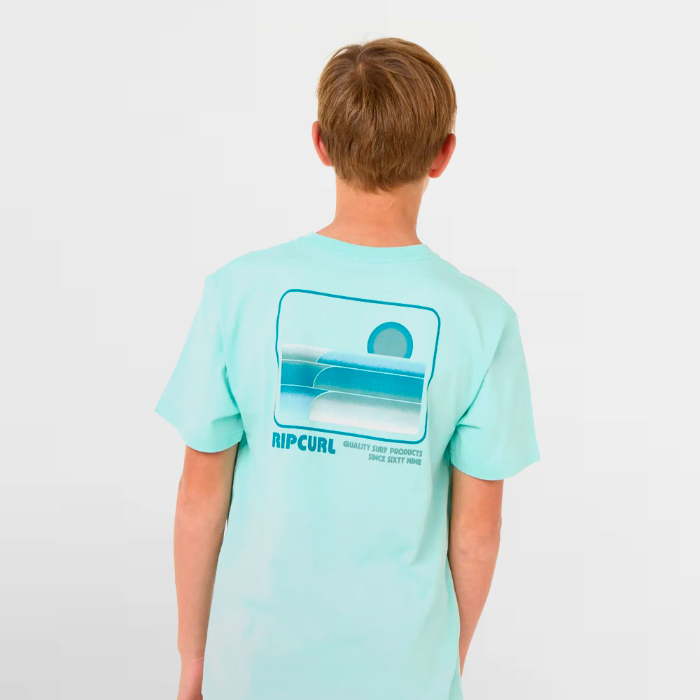RIP CURL CAMISETA K. SURF REVIVAL STACKED TEE - 116BTE 8089