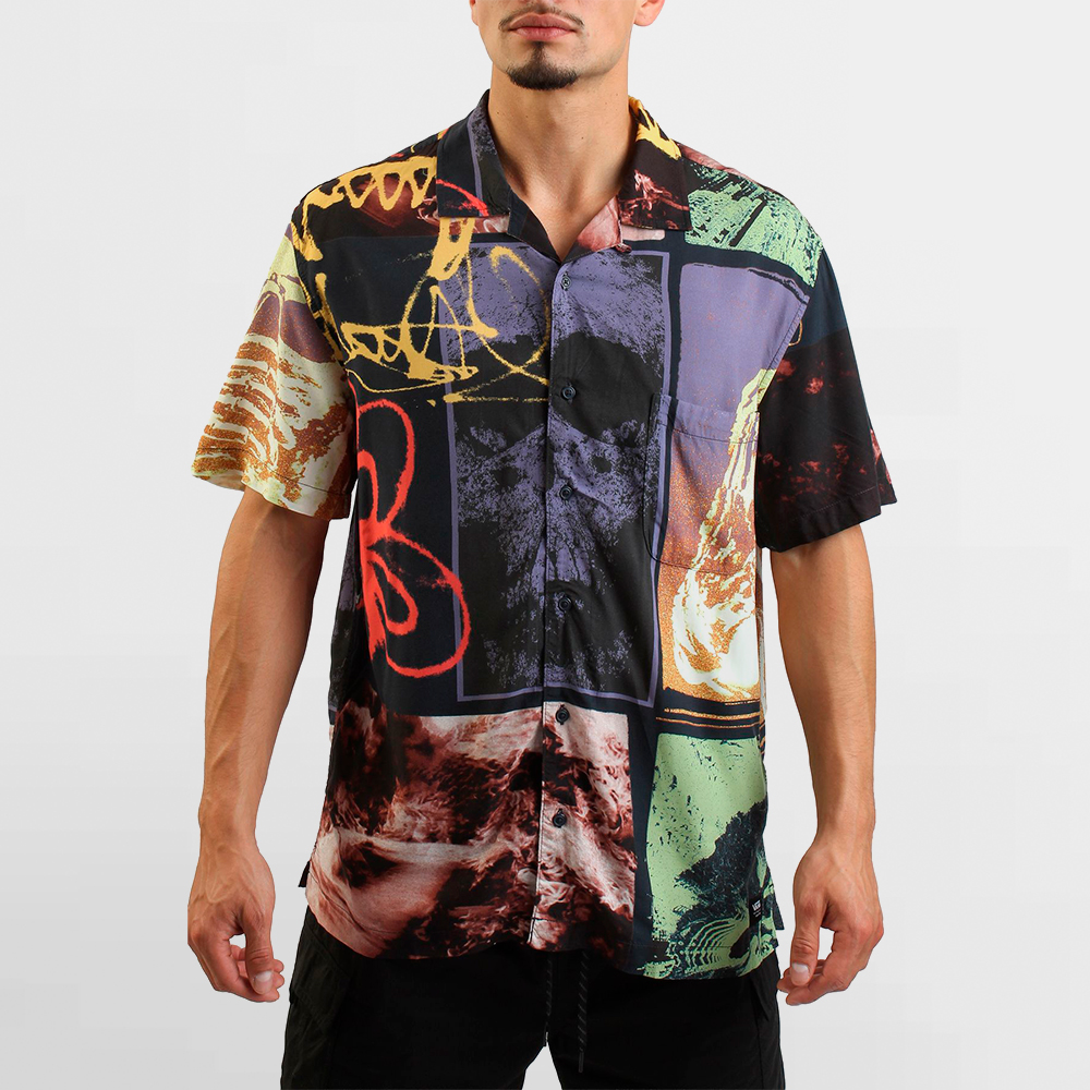 VANS CAMISA PROSPECT COLLAGE SS WOVEN - VN000M1DJDU