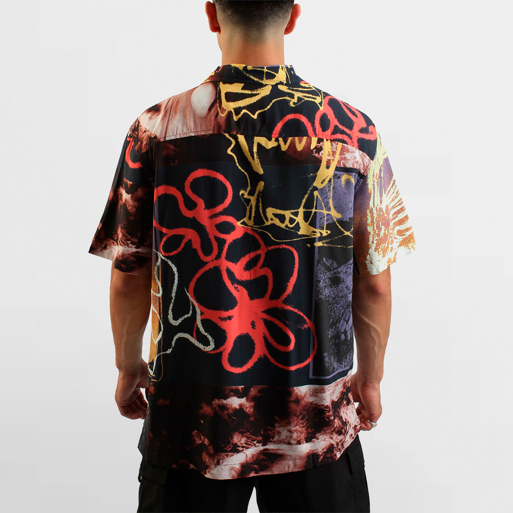 VANS CAMISA PROSPECT COLLAGE SS WOVEN - VN000M1DJDU
