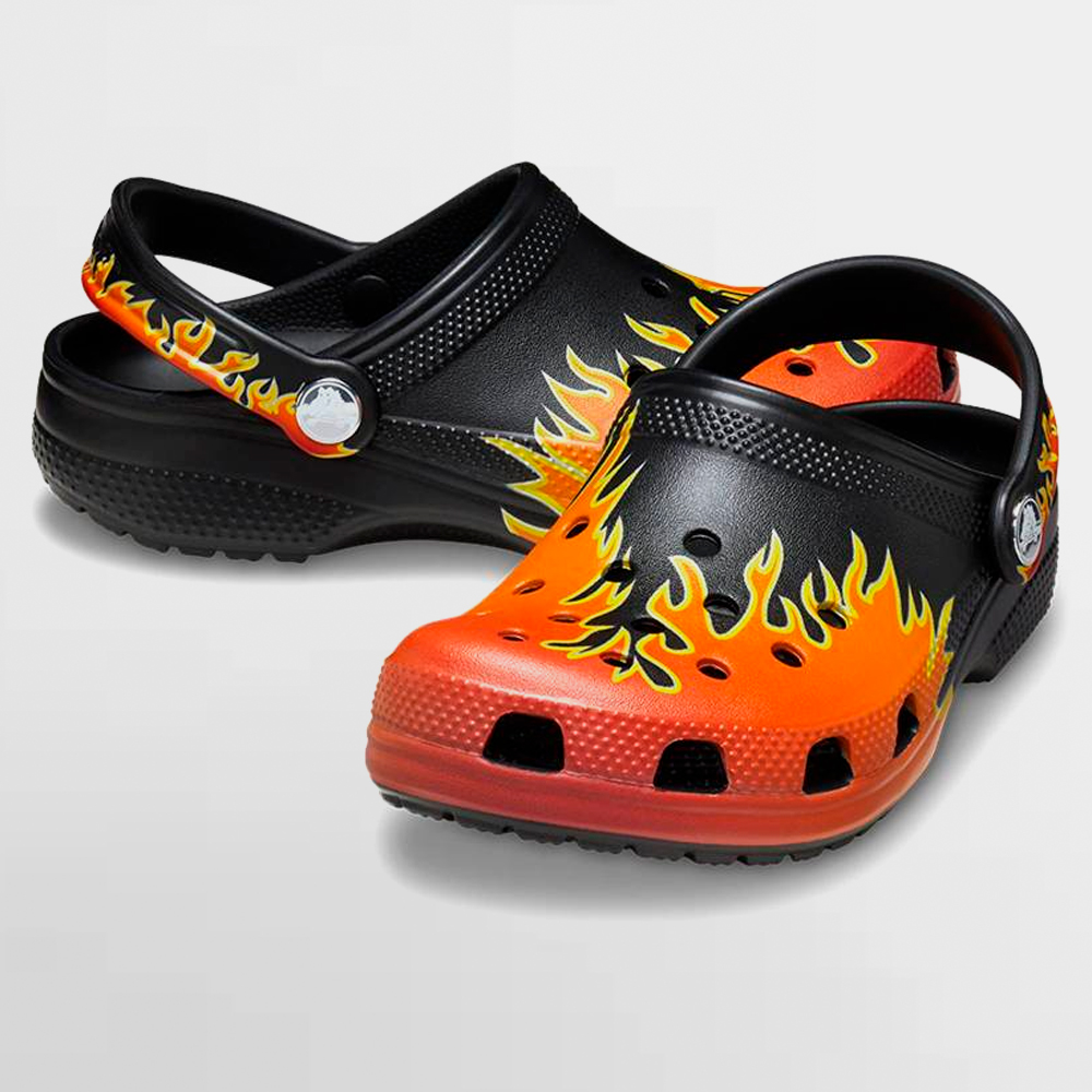 CROCS ZUECO CLASSIC FLAMES CLOG PS/GS - 210993
