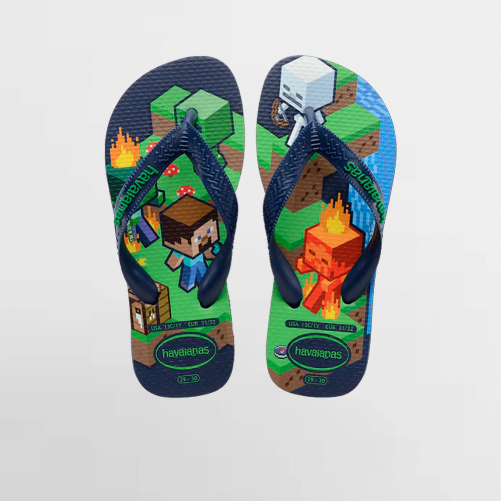 HAVAIANAS SANDALIA MINECRAFT PS/GS - 4145125 0555