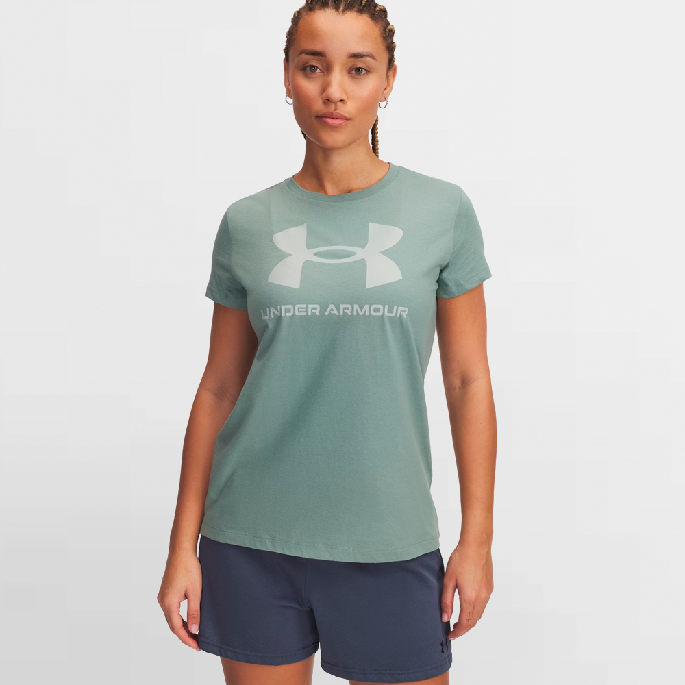 UNDER ARMOUR CAMISETA W. UA RIVAL LOGO SHORT SLV - 1356305 348