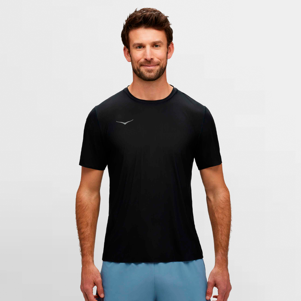 HOKA CAMISETA AIROLITE RUN SHORT SLEEVE - 1151071 BLK