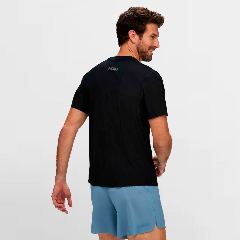 HOKA CAMISETA AIROLITE RUN SHORT SLEEVE - 1151071 BLK