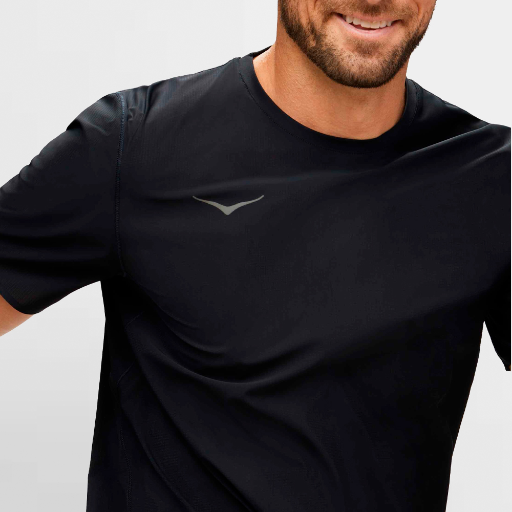 HOKA CAMISETA AIROLITE RUN SHORT SLEEVE - 1151071 BLK