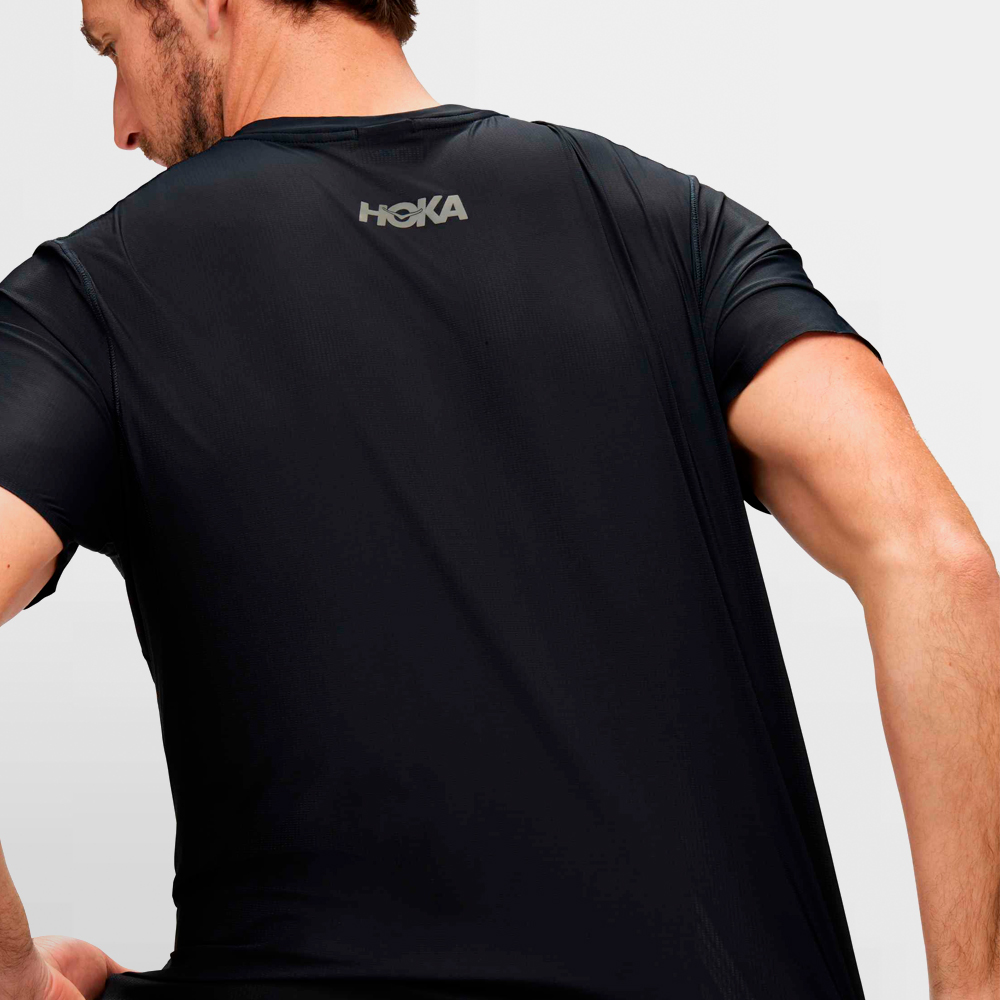HOKA CAMISETA AIROLITE RUN SHORT SLEEVE - 1151071 BLK