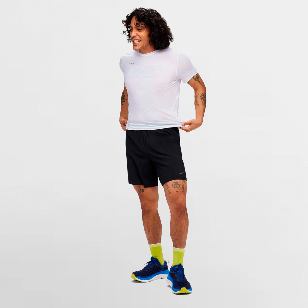 HOKA PANT. CORTO GLIDE 7 SHORT 2IN1 - 1151080 BLK