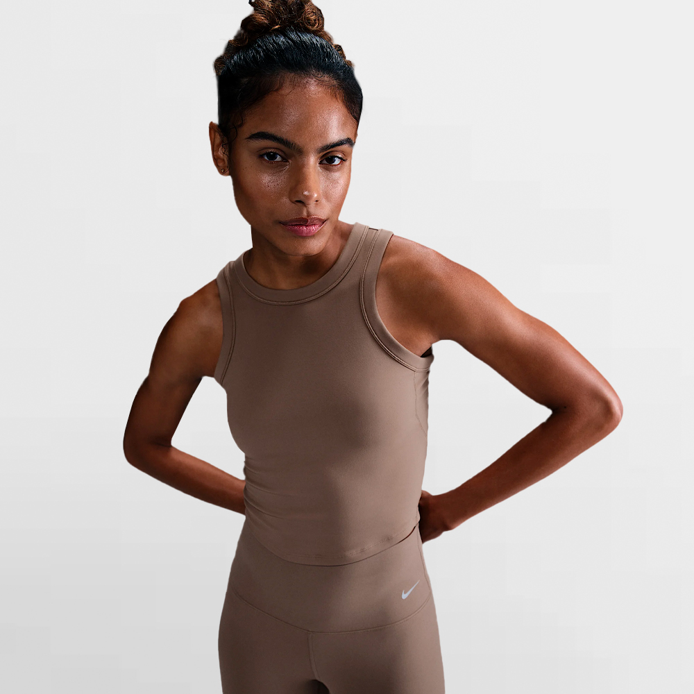 NIKE CAMISILLA W. ONE FITTED DF CROP TAN - FN2806 233
