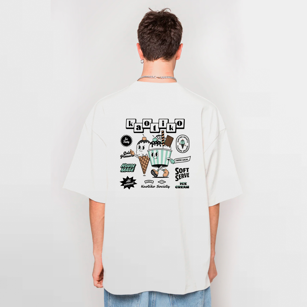 KAOTIKO CAMISETA WASHED ICE CREAM - AQ020-01-G002