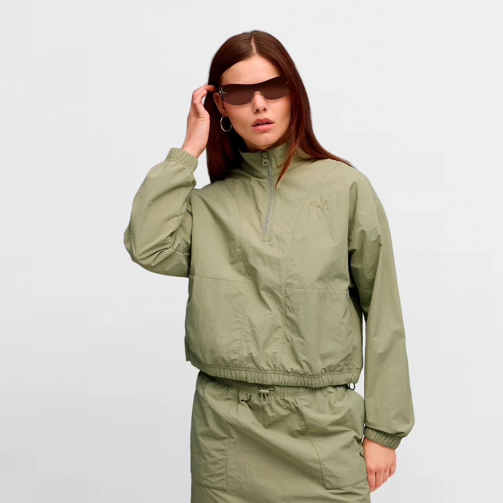 PUMA SUDADERA W. HER WOVEN HALF-ZIP CREW - 688153 82