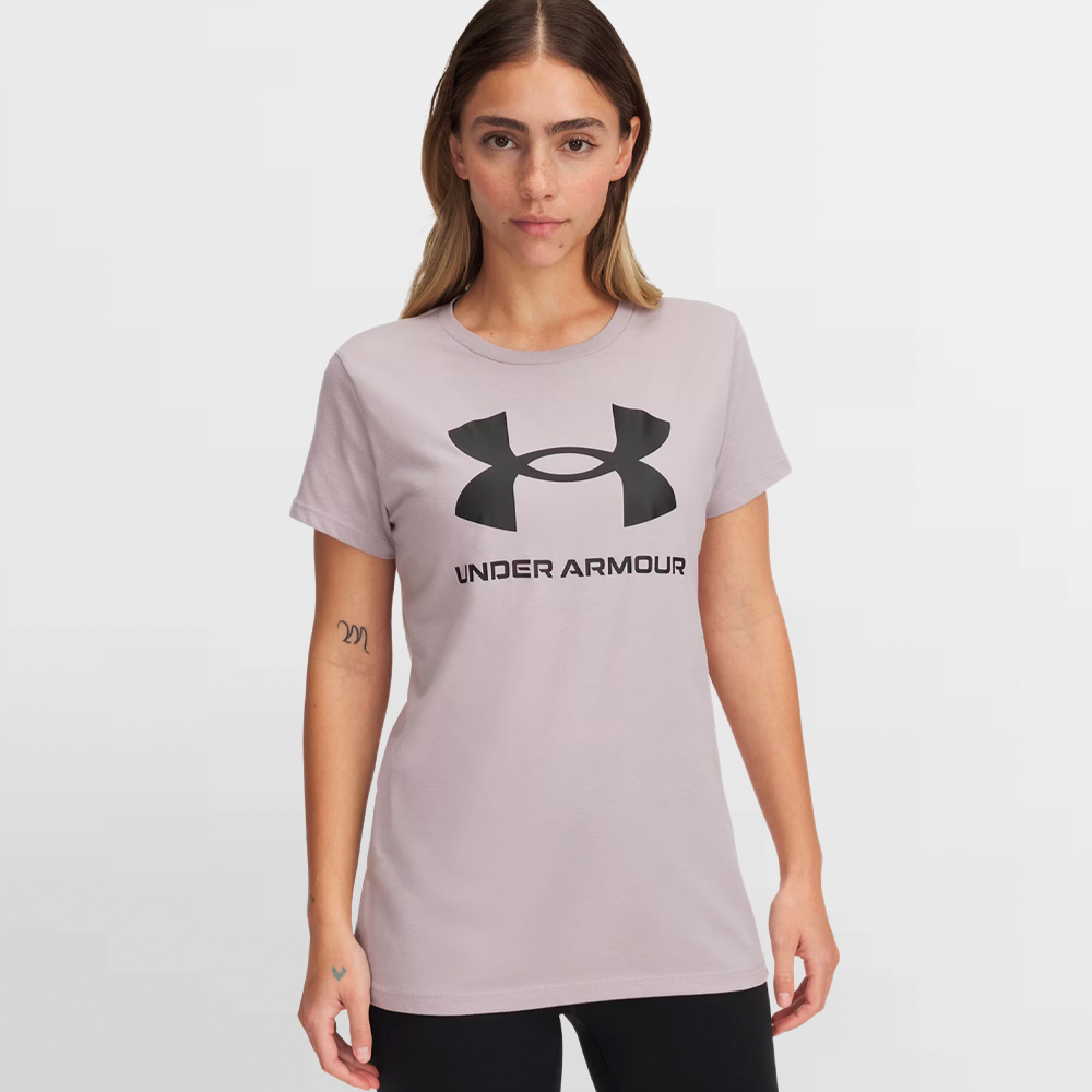 UNDER ARMOUR CAMISETA W. UA RIVAL LOGO SHORT SLV - 1356305 009