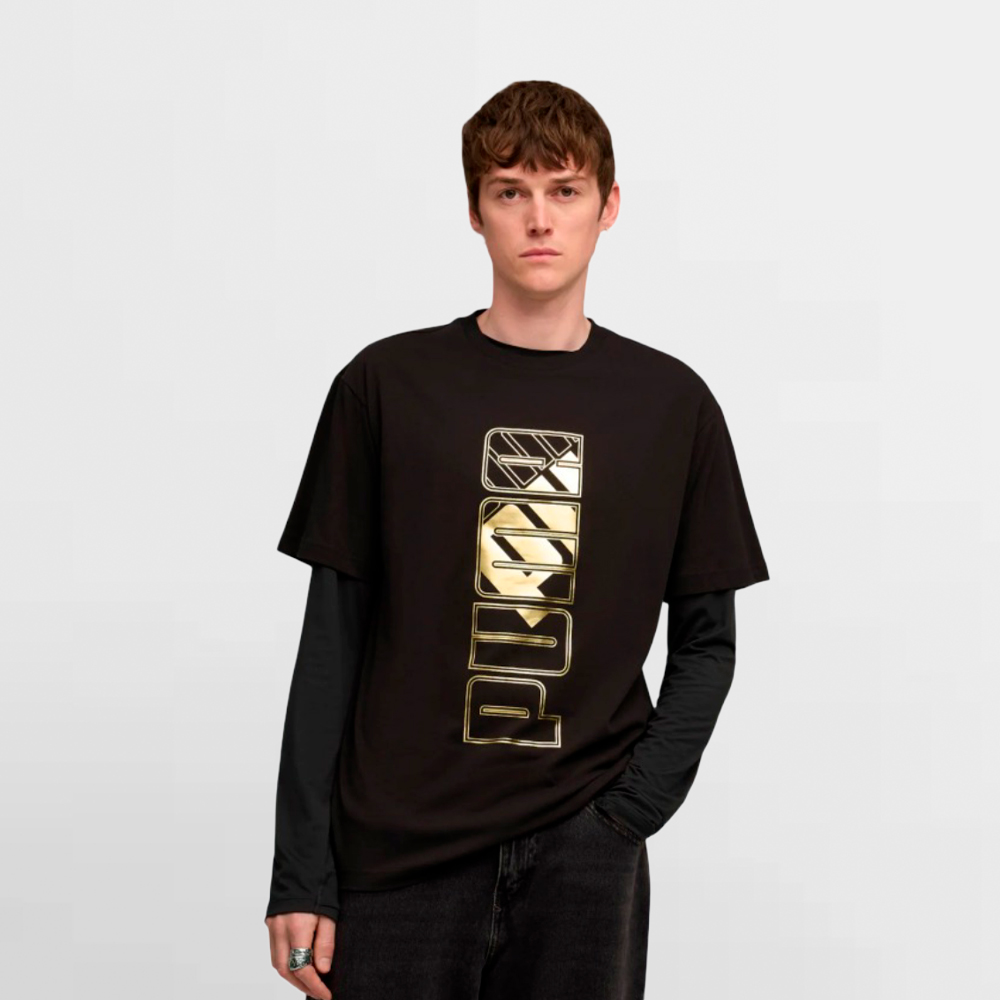 PUMA CAMISETA MAXIMAL METALLIC RELAXED TEE - 634453 01