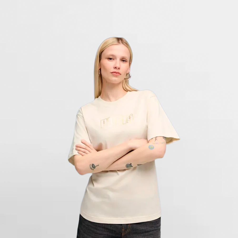 PUMA CAMISETA W. MAXIMAL METALLIC RELAXED TEE - 634459 87