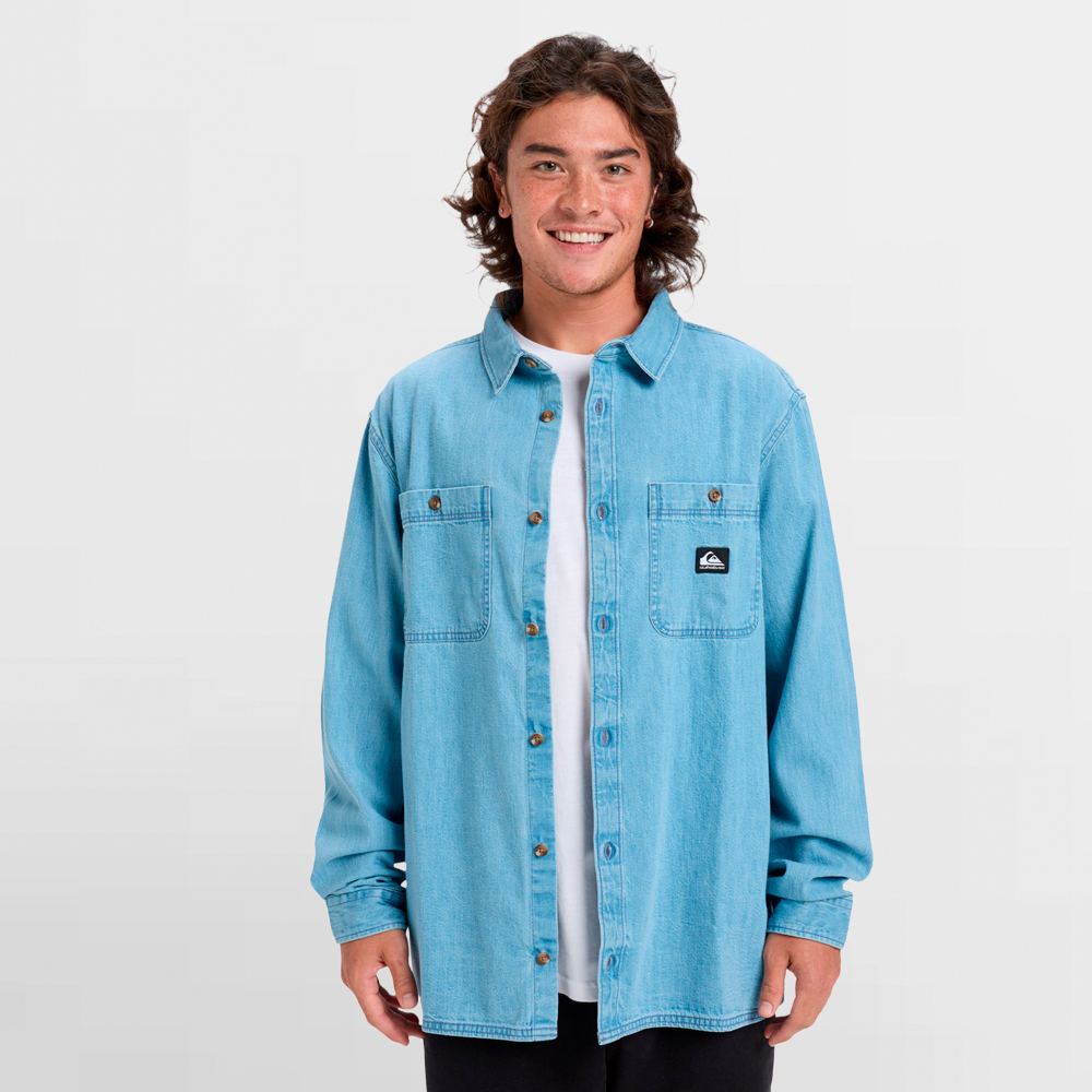 QUIKSILVER CAMISA BOZEMAN DENIM LS SHIRT - EQYWT04644 SNA0