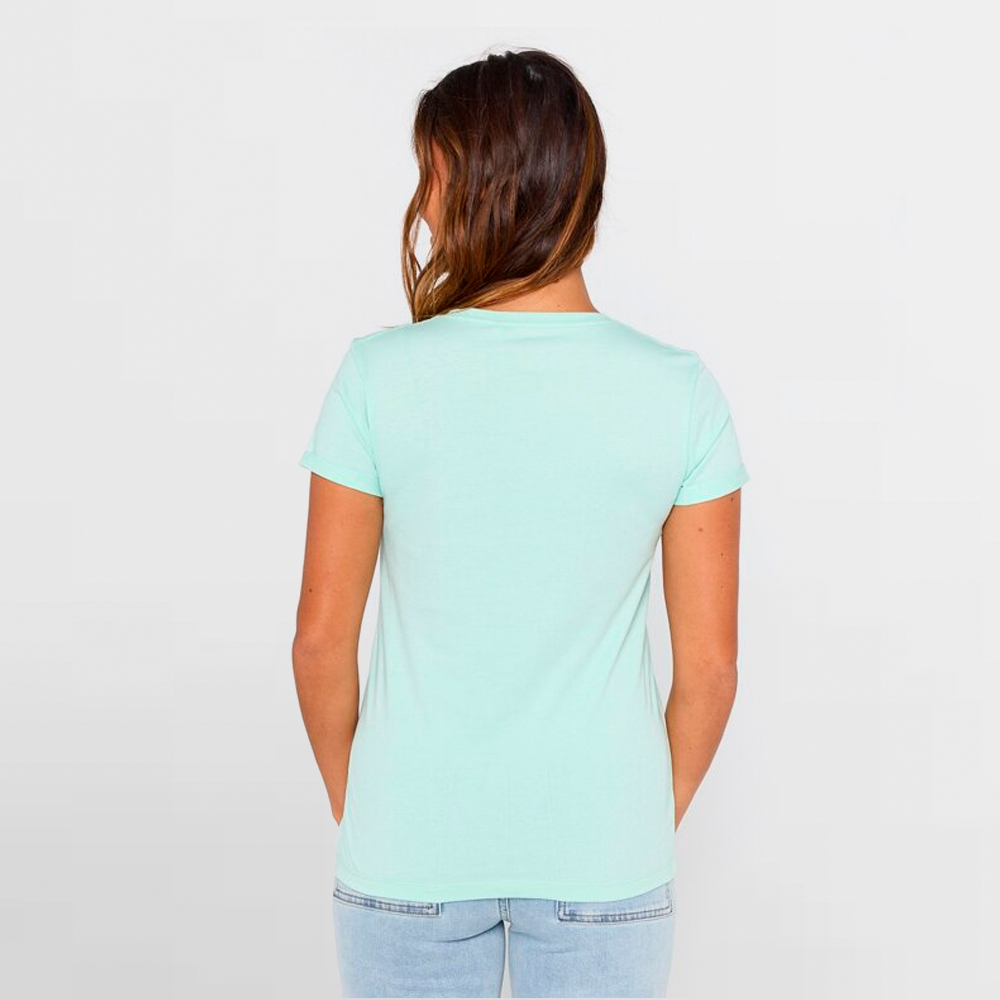 RIP CURL CAMISETA W. HEART V NECK TEE - 0LOWTE 8089
