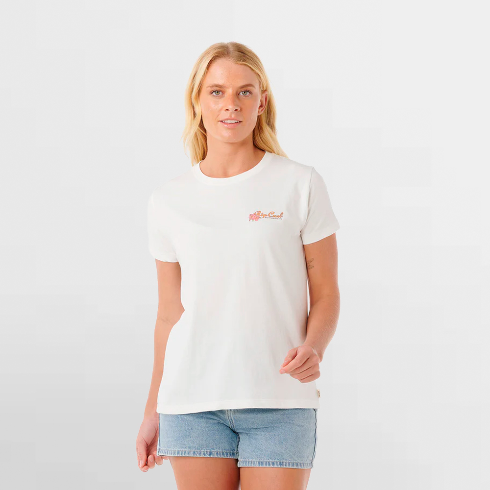 RIP CURL CAMISETA W. WAIKIKI STANDARD TEE - 0JAWTE 3021
