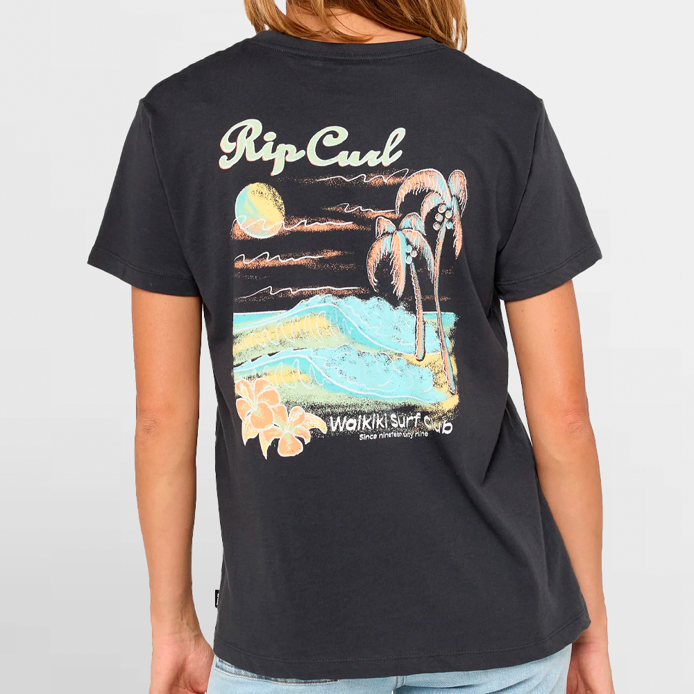 RIP CURL CAMISETA W. WAIKIKI STANDARD TEE - 0JAWTE 8264