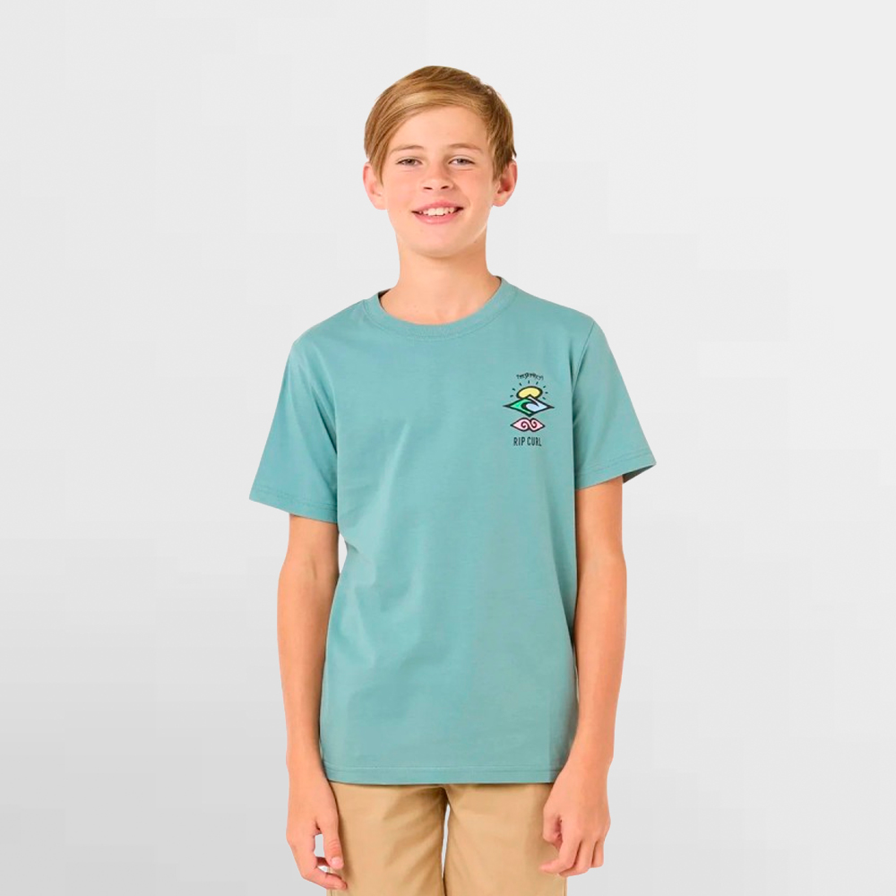 RIP CURL CAMISETA K. TROPIC DAZE LOGO TEE - 124BTE 1276