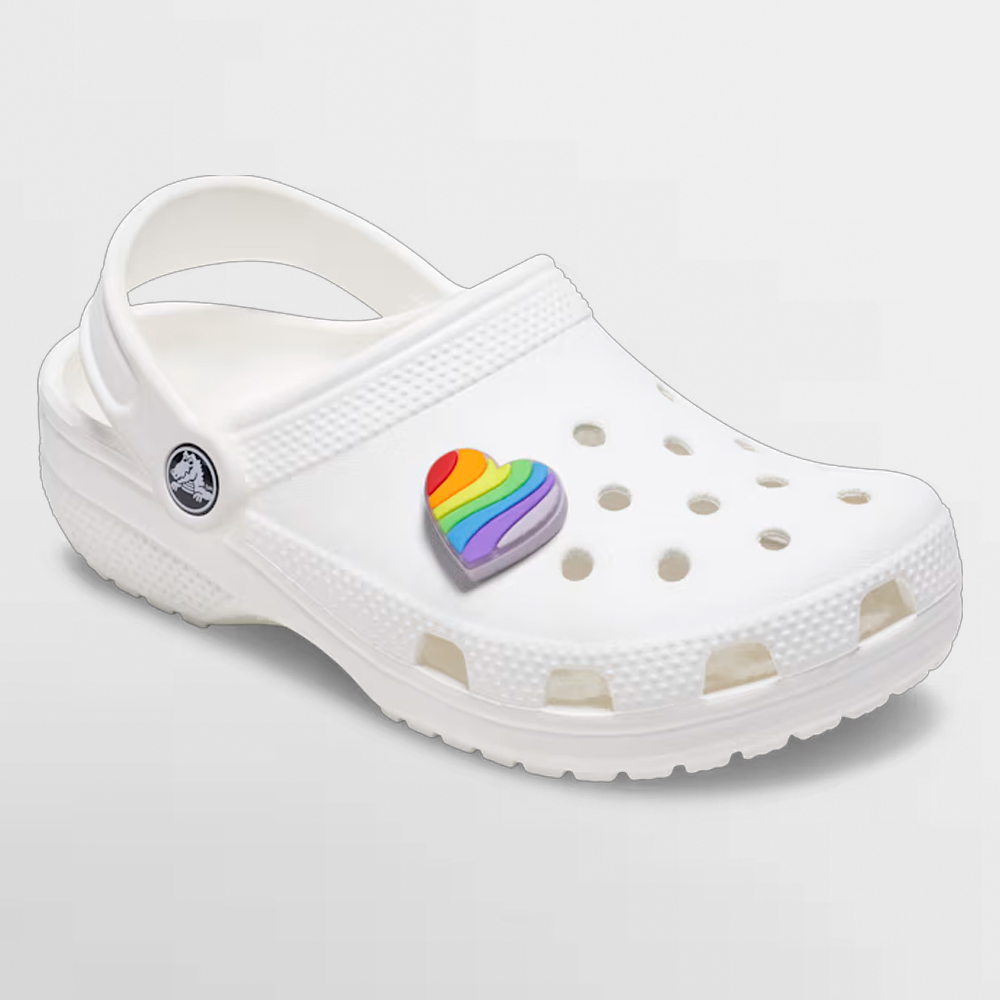 CROCS PIN PRIDE RAINBOW HEART - 10015456