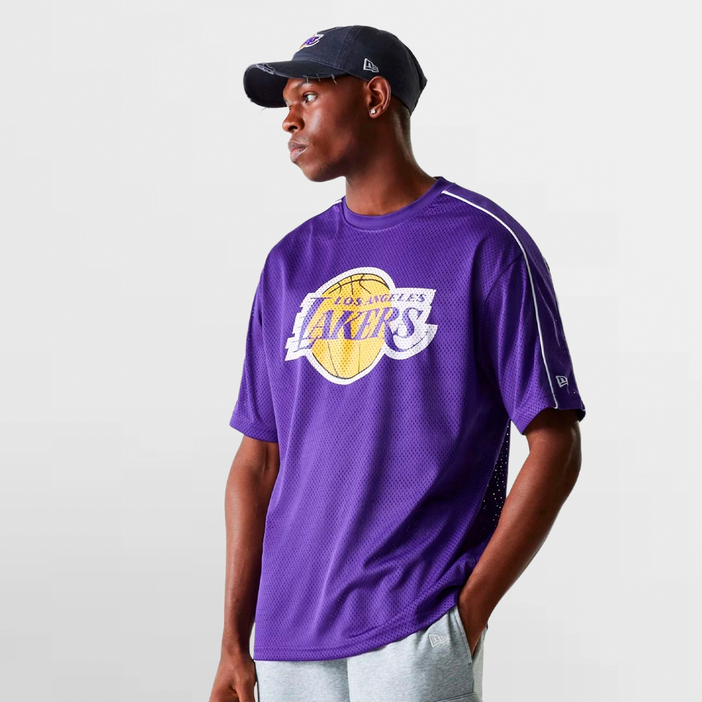 NEW ERA CAMISETA NBA PIPING OS MESH TEE (LAKERS) - 60684480