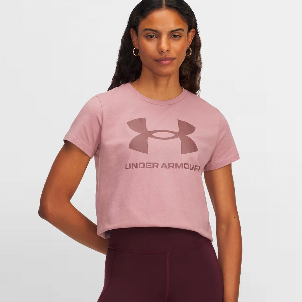 UNDER ARMOUR CAMISETA W. UA RIVAL LOGO SHORT SLV - 1356305 673