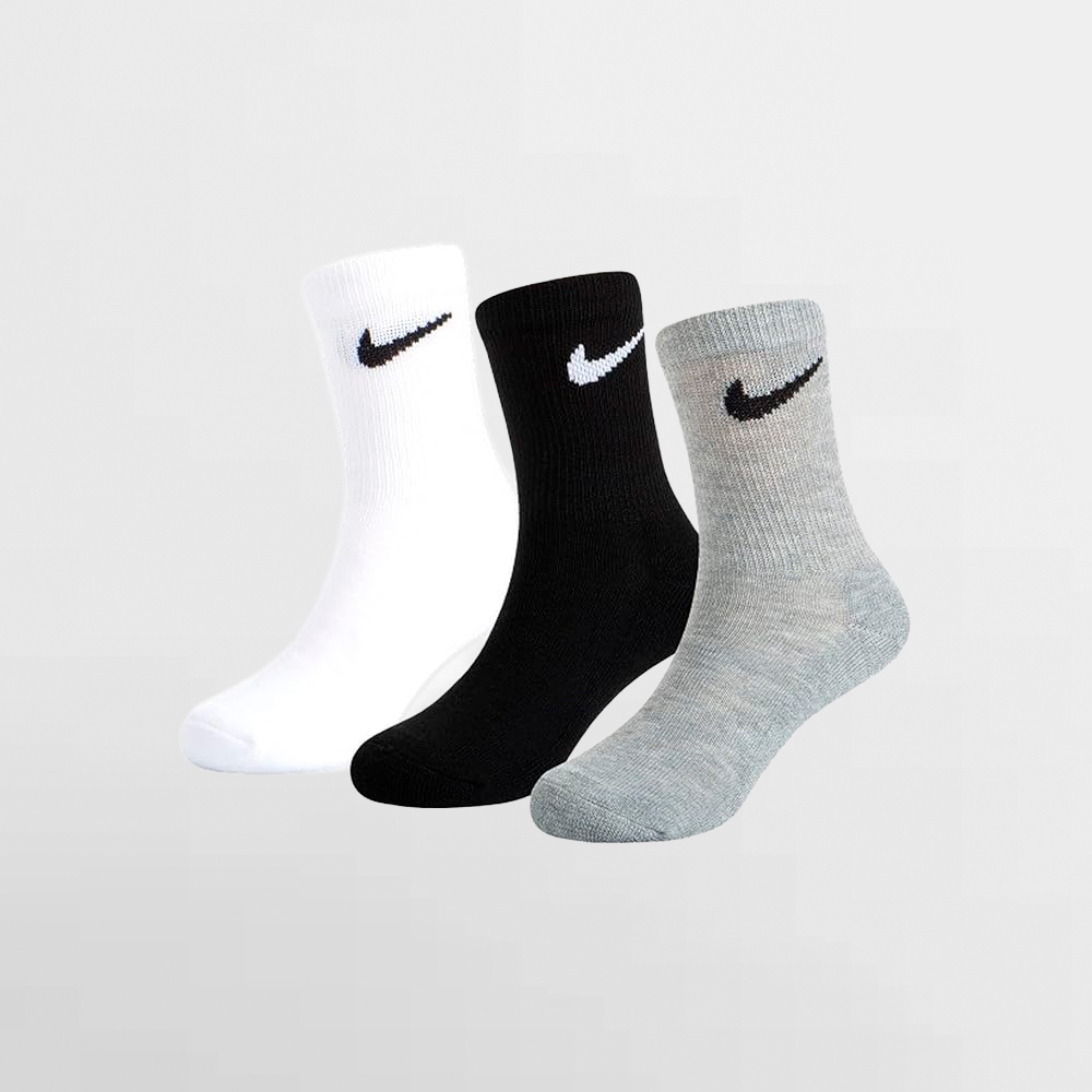 NIKE CALCETIN PACK 3 K.BASIC PACK CREW 3PK - N0027 W2F