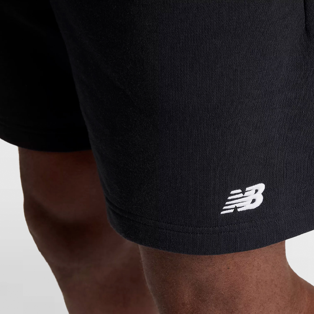 NEW BALANCE PANT. CORTO FRENCH TERRY SHORT 7 INCH - MS41520 BK
