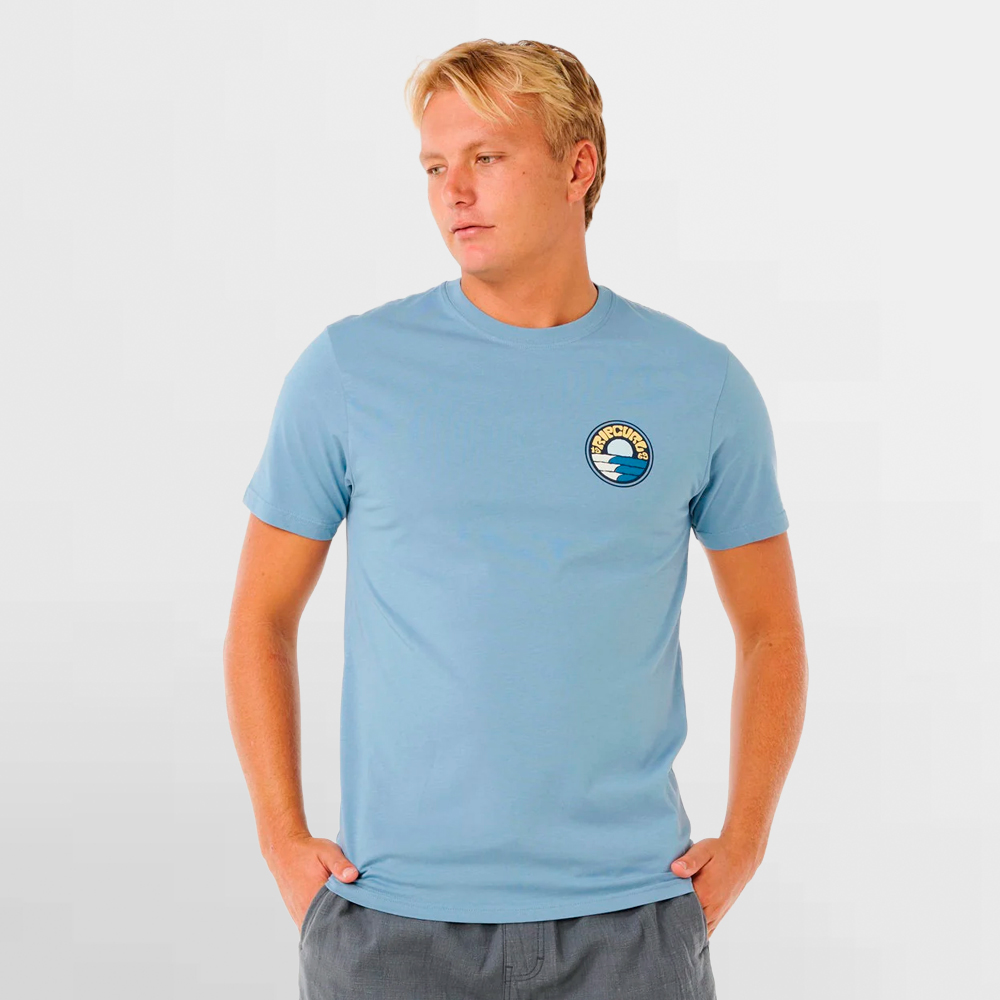 RIP CURL CAMISETA PACIFIC RINSE STACKED TEE - 0XTMTE 4737