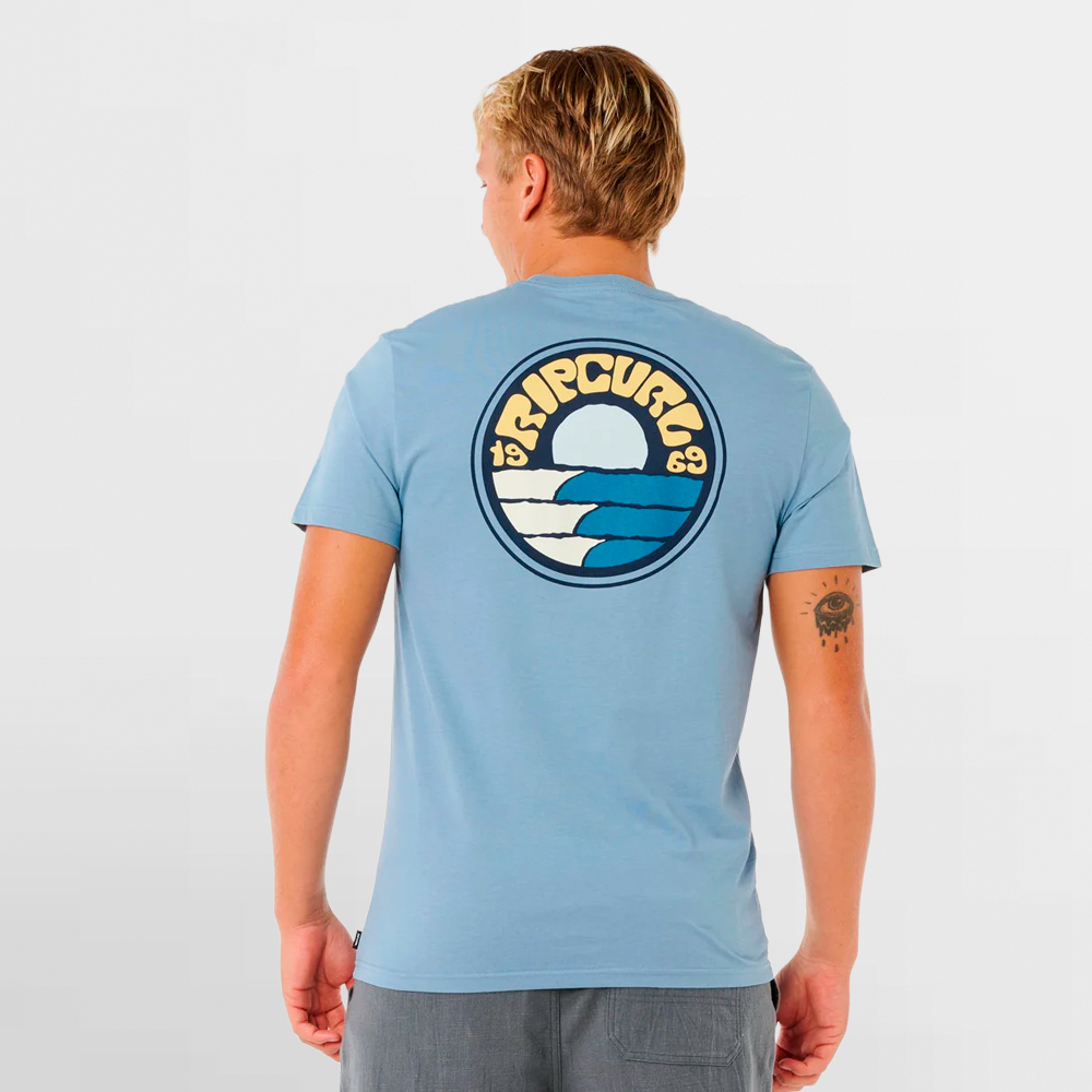 RIP CURL CAMISETA PACIFIC RINSE STACKED TEE - 0XTMTE 4737