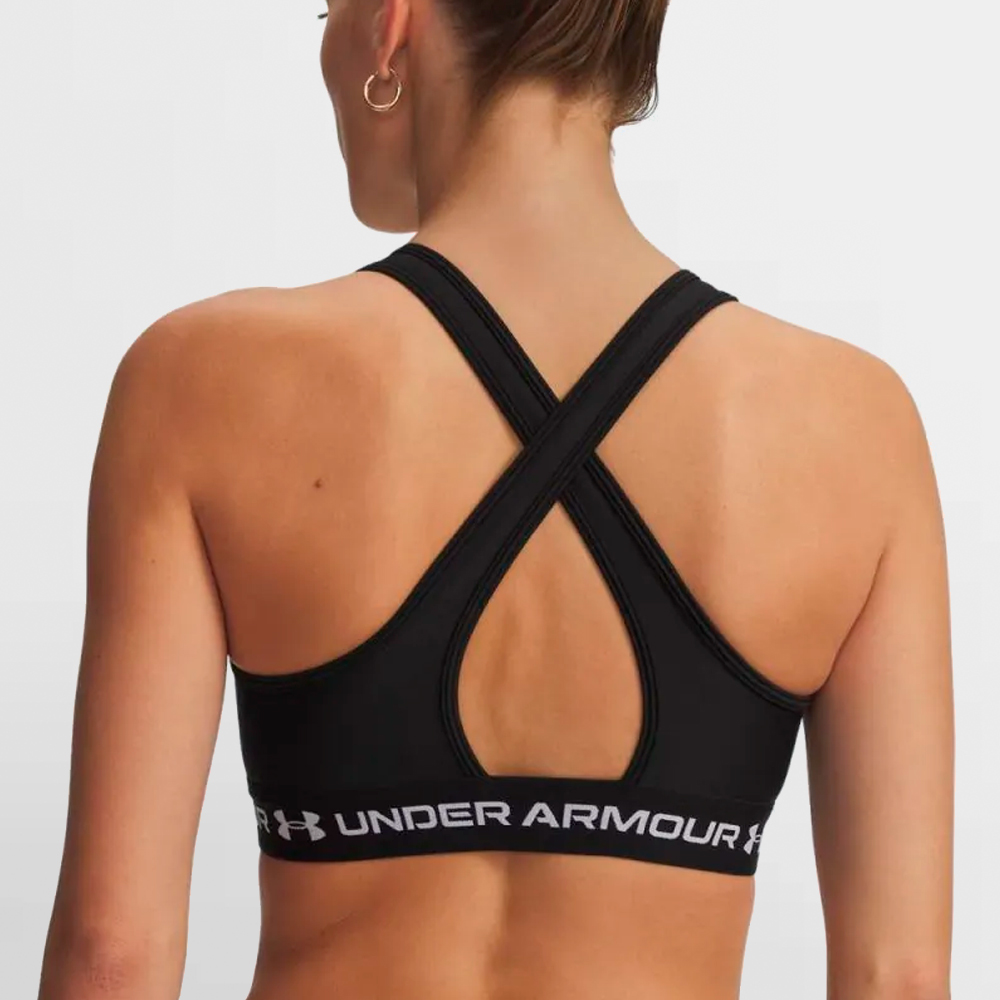 UNDER ARMOUR TOP W. MID CROSSBACK BRA - 1361034 011