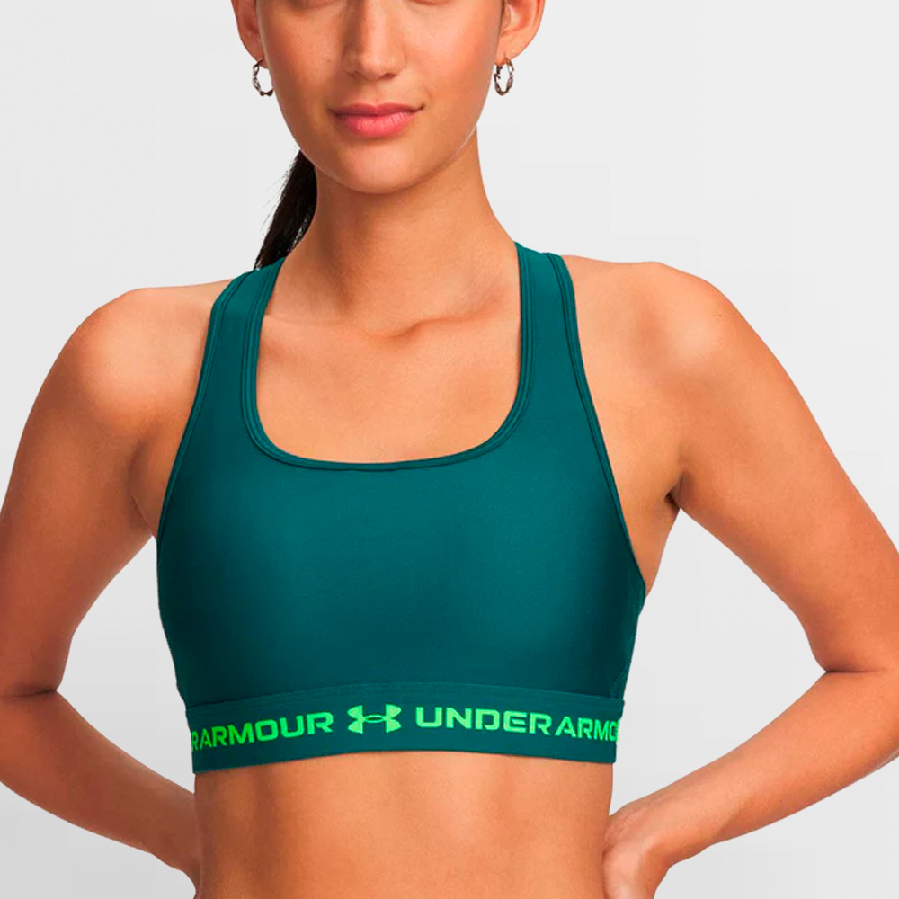 UNDER ARMOUR TOP W. MID CROSSBACK BRA - 1361034 338