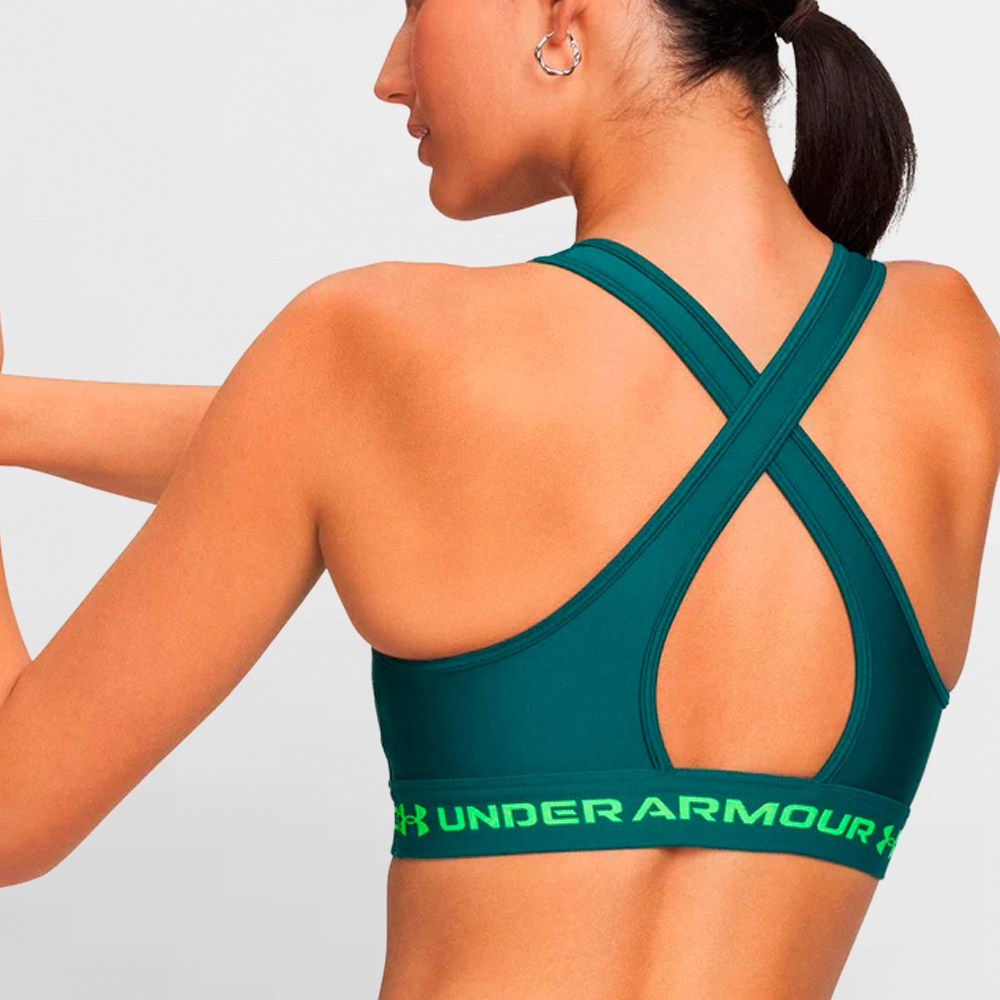 UNDER ARMOUR TOP W. MID CROSSBACK BRA - 1361034 338
