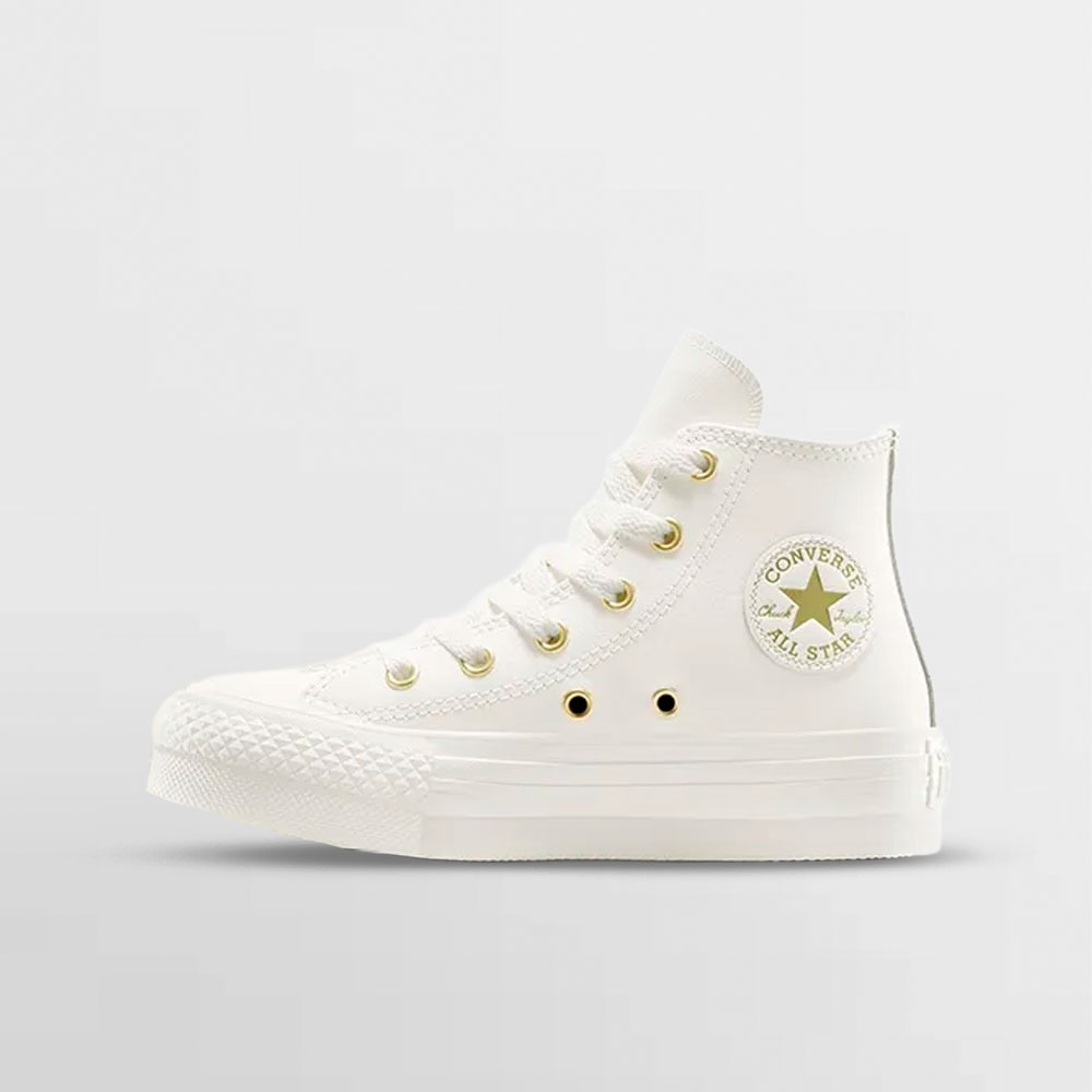 CONVERSE CALZADO ALL STAR EVA LIFT LEATHER + GOLD PS - A14261C