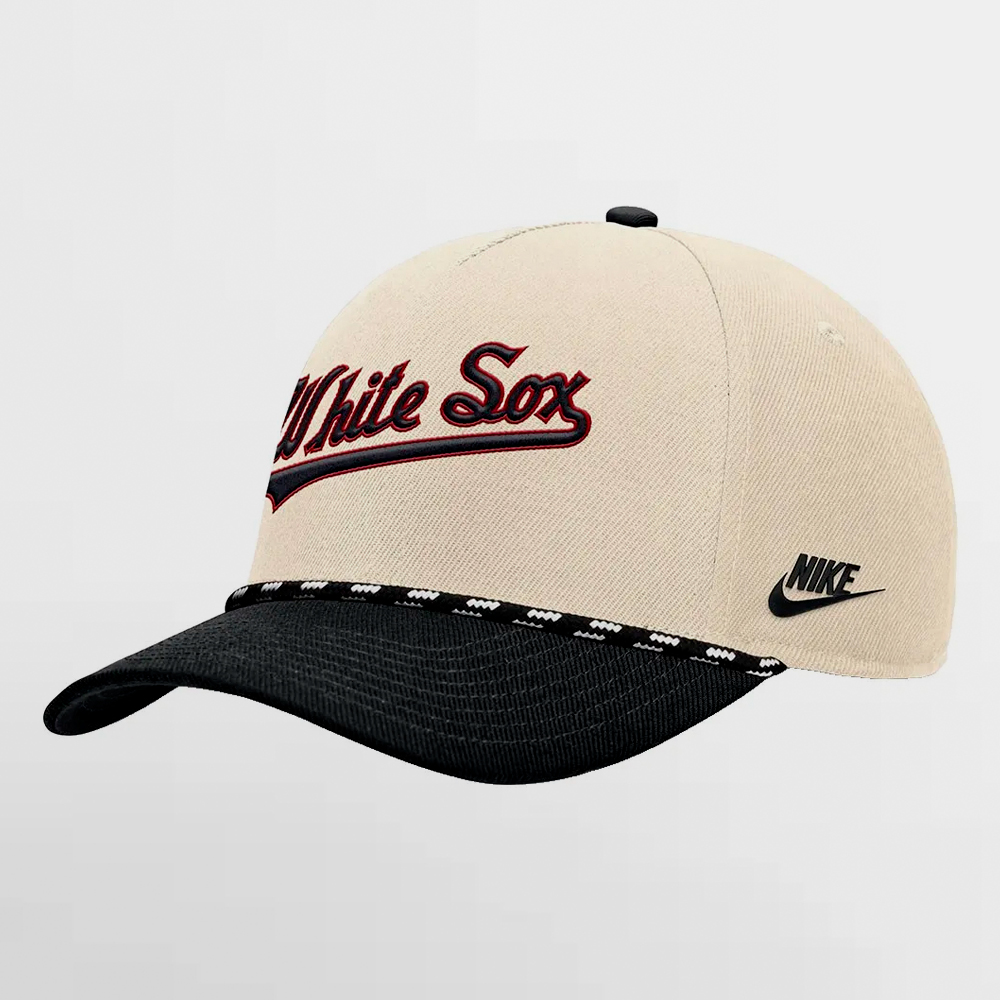 NIKE GORRA RISE STRUCTURED CAP ( WHITE SOX ) - NB45-014M--CWS-4HD