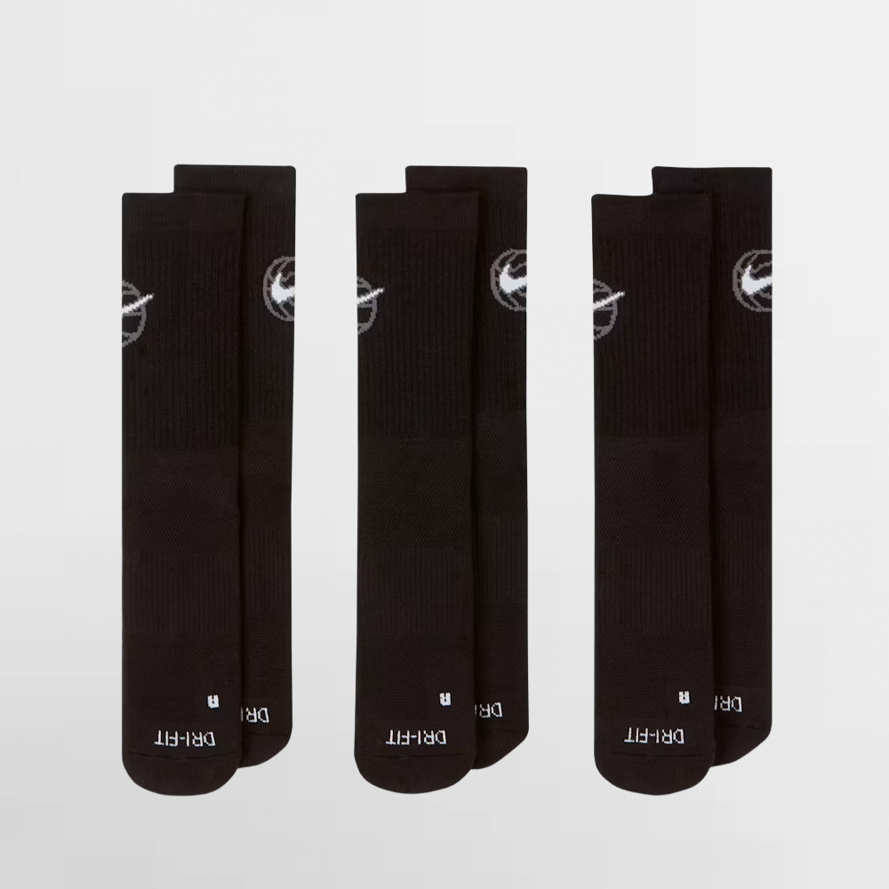 NIKE CALCETIN PACK 3 EVERYDAY CREW - DA2123 010