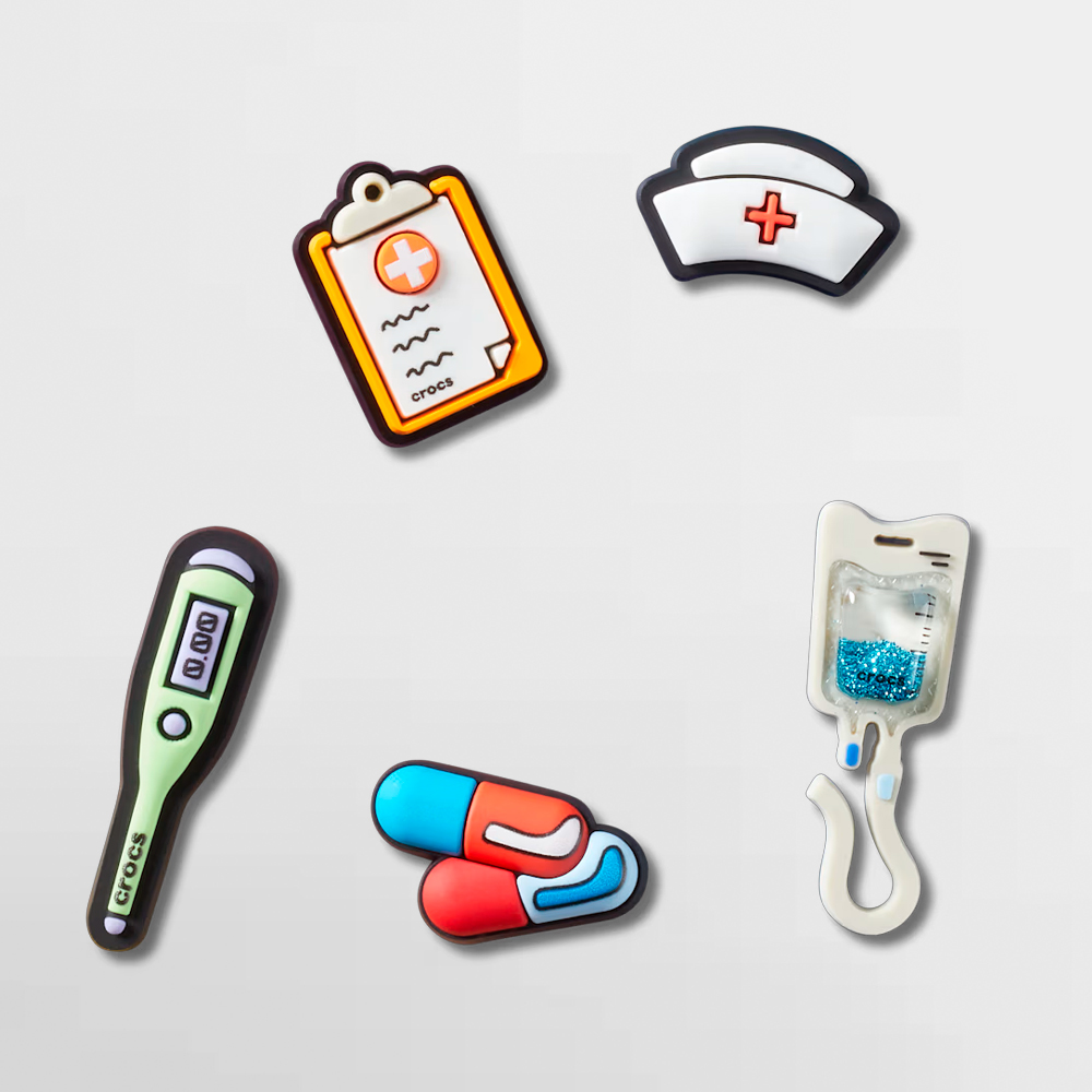 CROCS PIN HEALTHCARE 5 PACK - 10016072