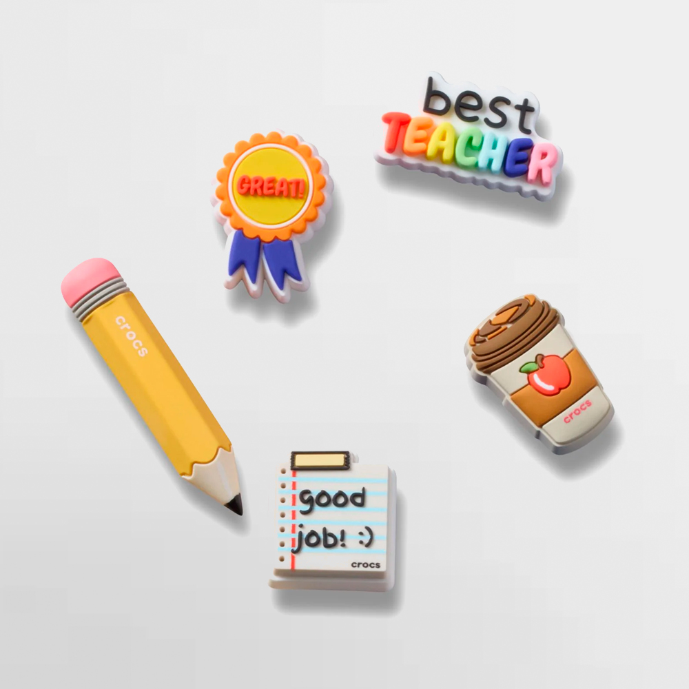 CROCS PIN BEST TEACHER 5 PACK - 10016073