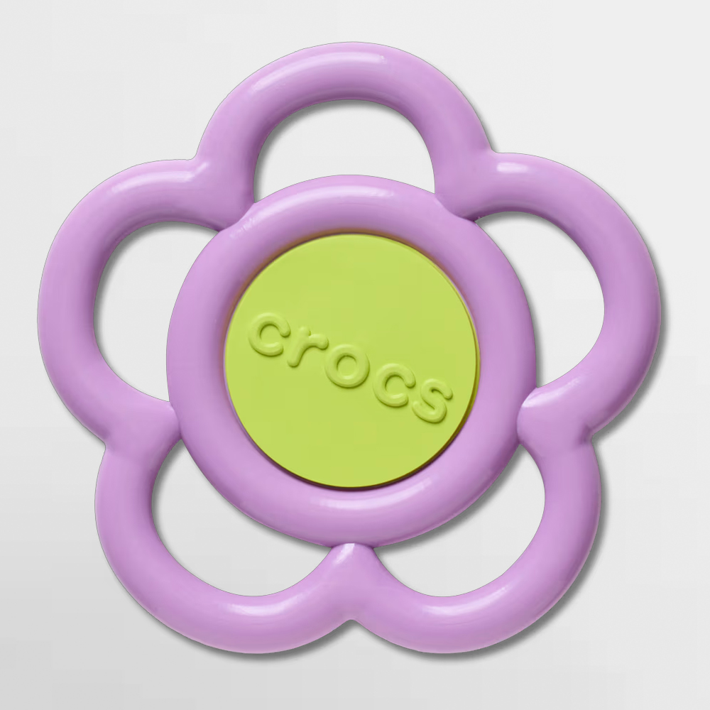 CROCS PIN MEGA PURPLE AND GREEN FLOWER - 10017386
