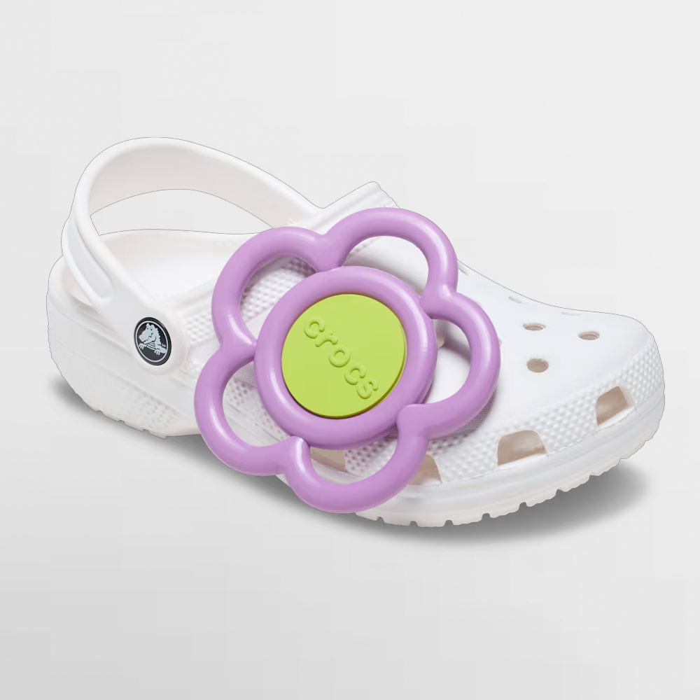 CROCS PIN MEGA PURPLE AND GREEN FLOWER - 10017386