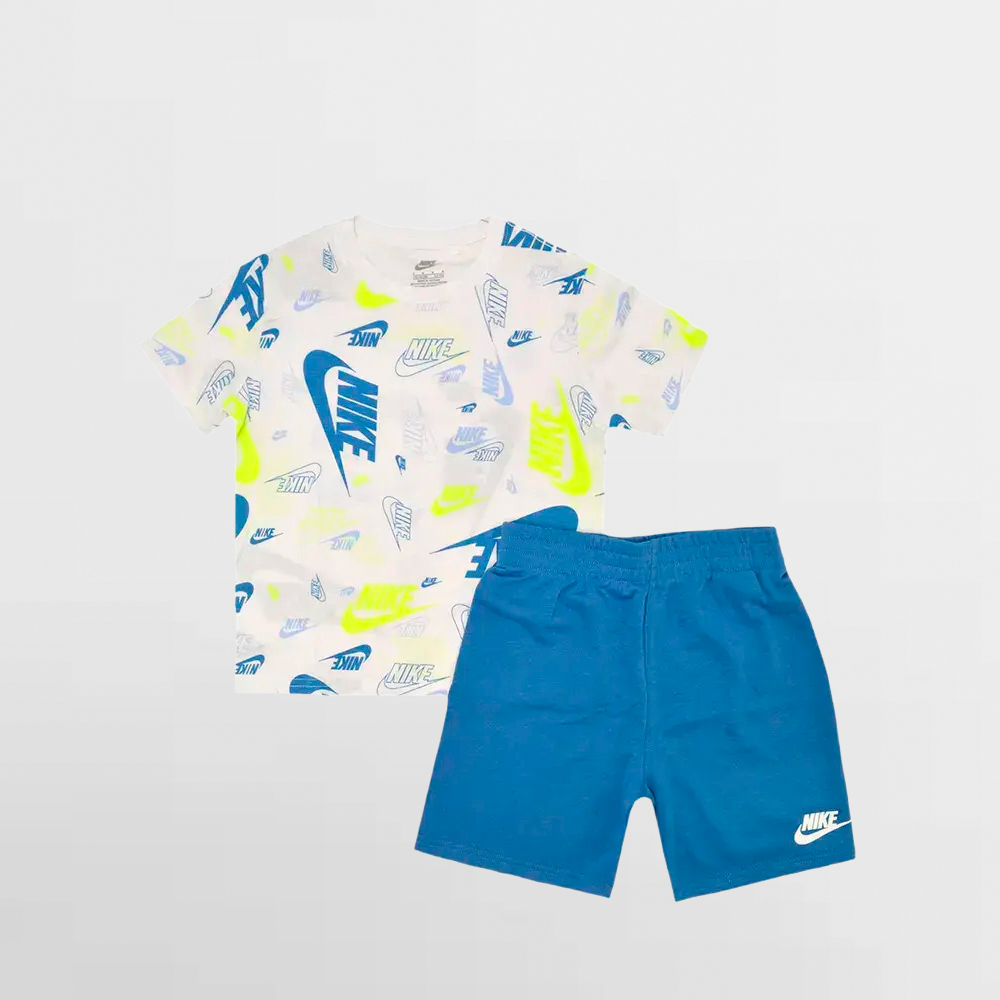 NIKE SET LK. NSW AOP LT FT SHORT SET - 86N043 B4T