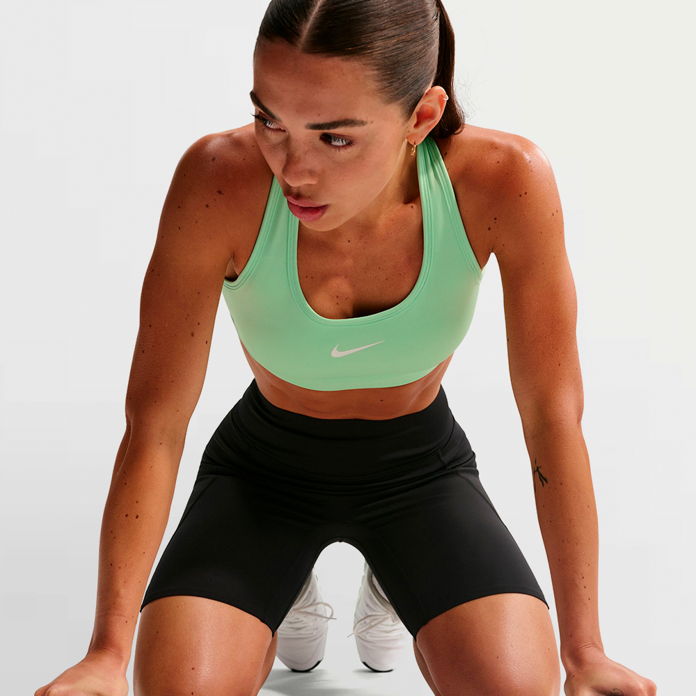 NIKE TOP W. SWOOSH MEDIUM SUPPORT - DX6821 391