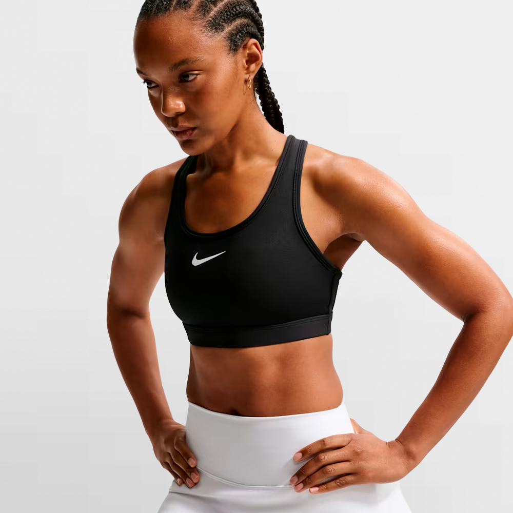 NIKE TOP W. SWOOSH MEDIUM SUPPORT - DX6821 010