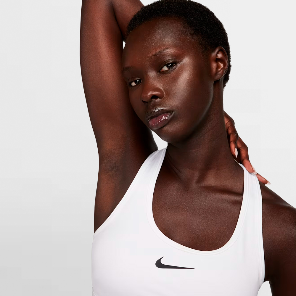 NIKE TOP W. SWOOSH MEDIUM SUPPORT - DX6821 100